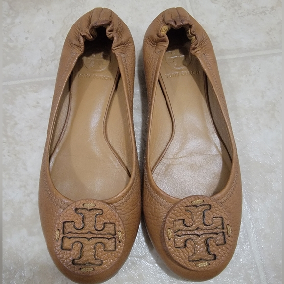 Tory Burch Leather Flats - Picture 1 of 4